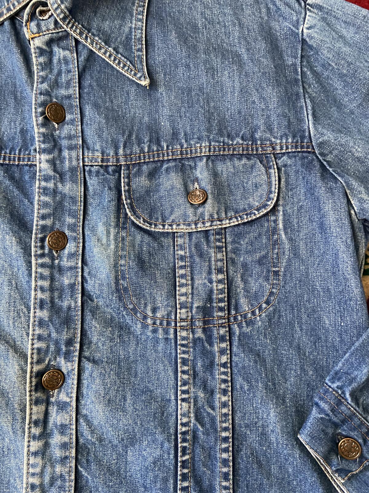 Vintage 1970s JCPenney Dagger Collar Denim Jacket