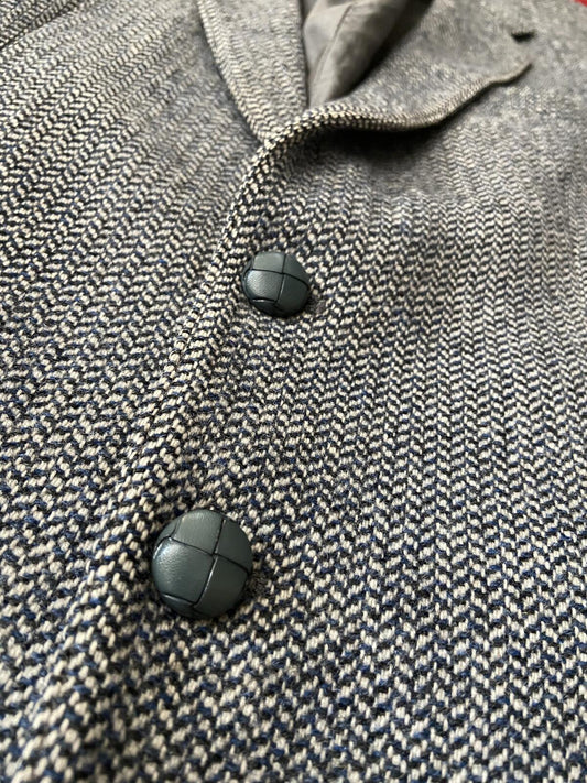 Vintage 1980s St Michael Grey Tweed Blazer Jacket