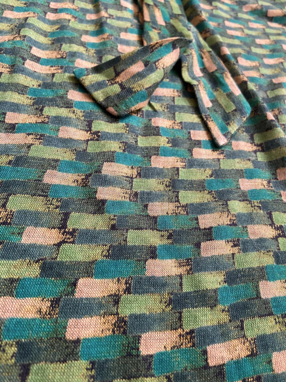 Vintage 1960s Green Pussybow Blouse