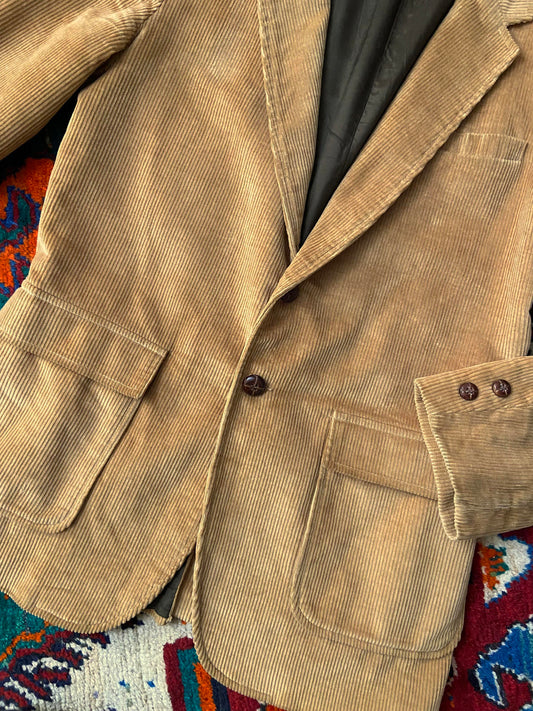 Vintage 1970s Beige Corduroy Jacket