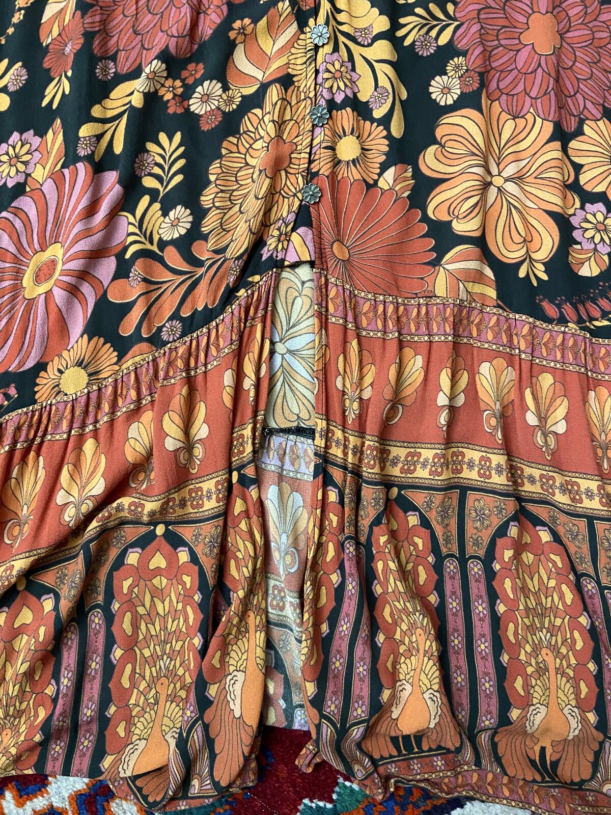Nine Lives Bazaar Retro Print Long Dress
