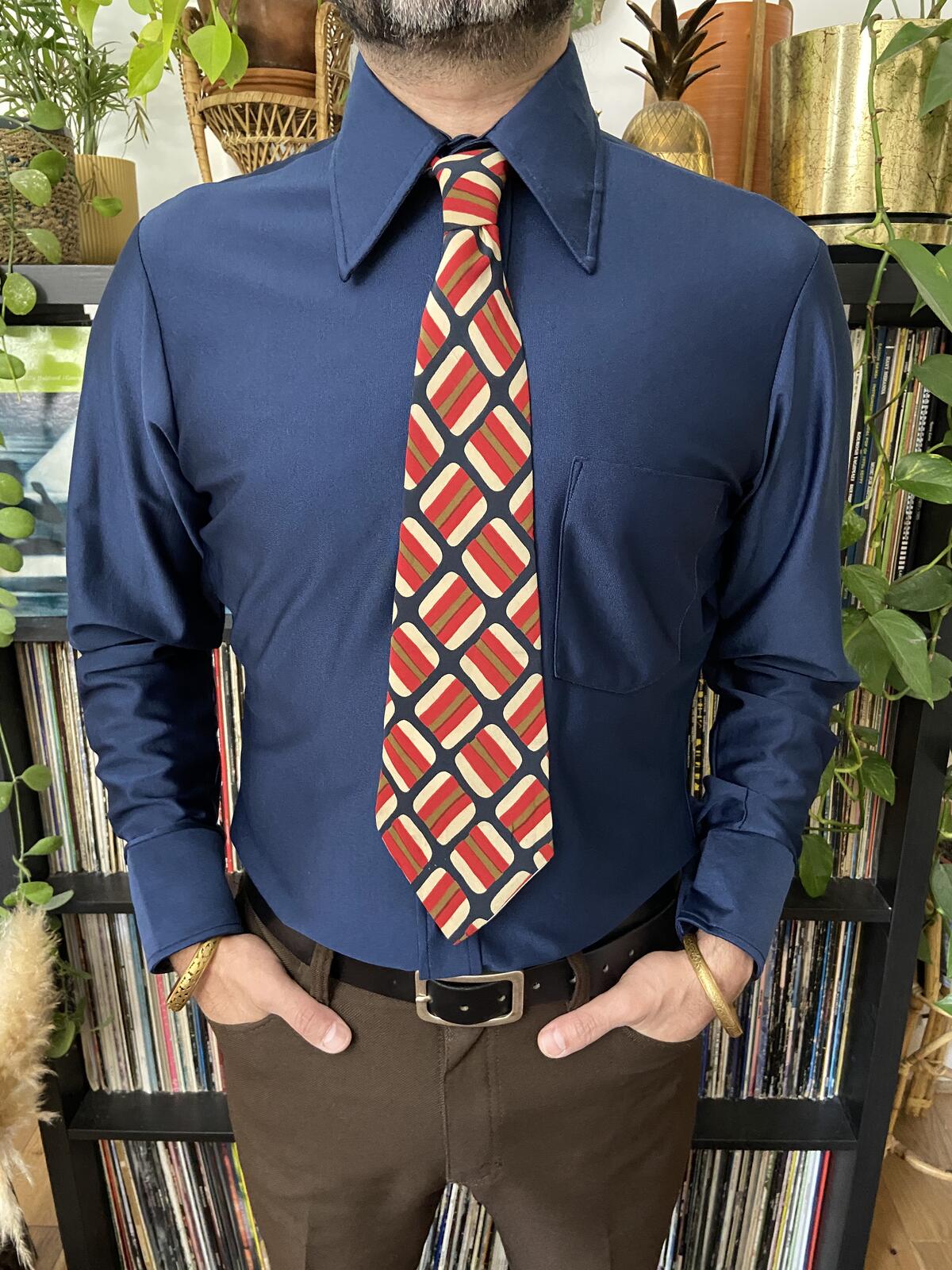 Vintage 1970s Yves Saint Laurent Silk Kipper Tie