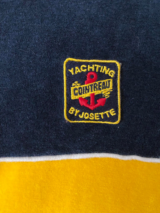 Vintage 1980s Cointreau Yachting Velour Track Top