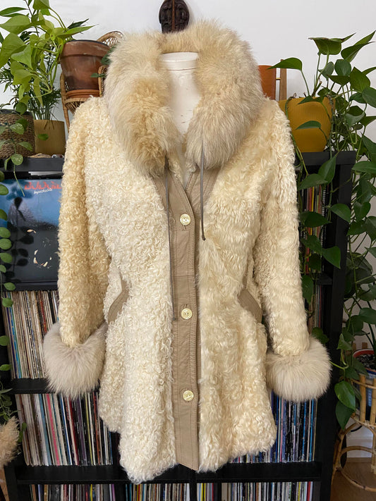 Vintage 1970s Cream Penny Lane Coat