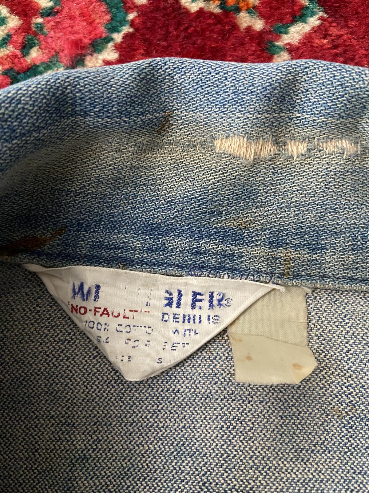 Vintage 1970s Wrangler No Fault Denim Jacket