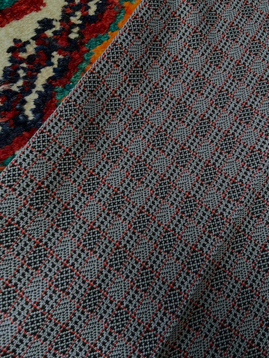 Vintage 1970s Woven Pattern Trousers W38 / L28