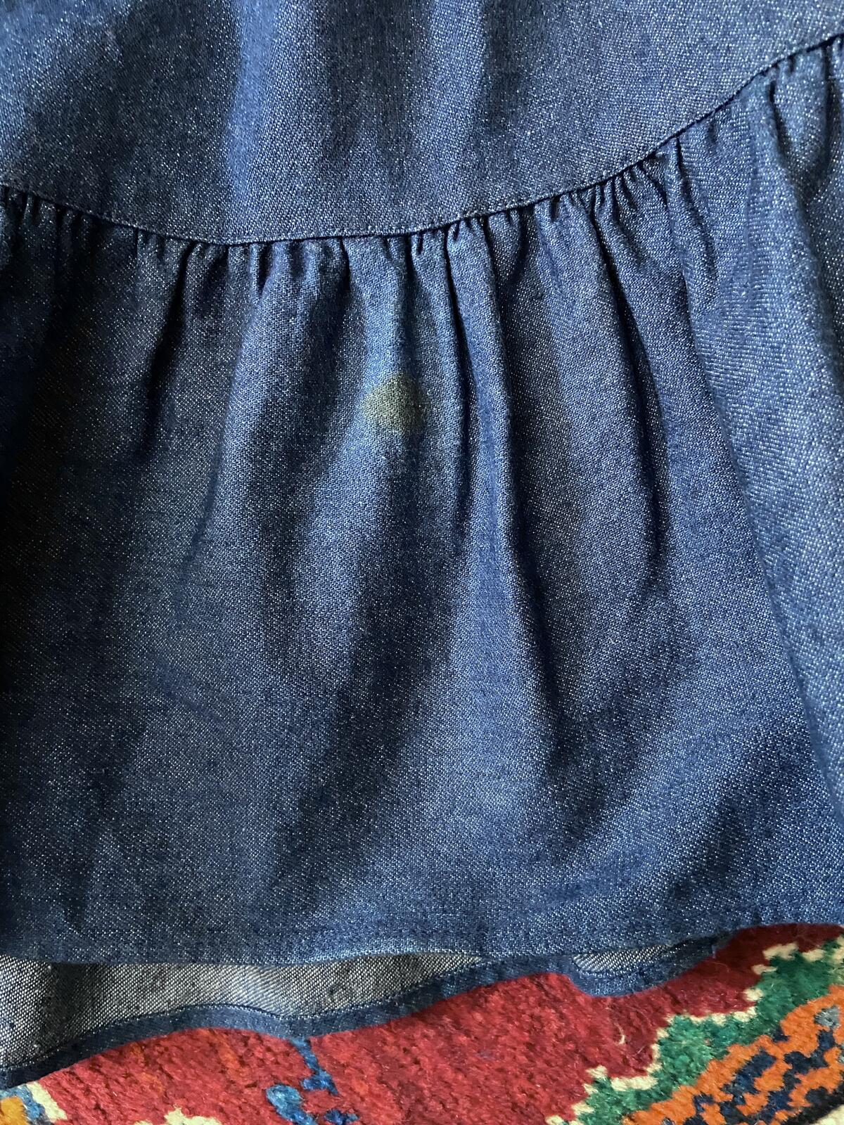 Vintage Dark Denim Prairie Skirt