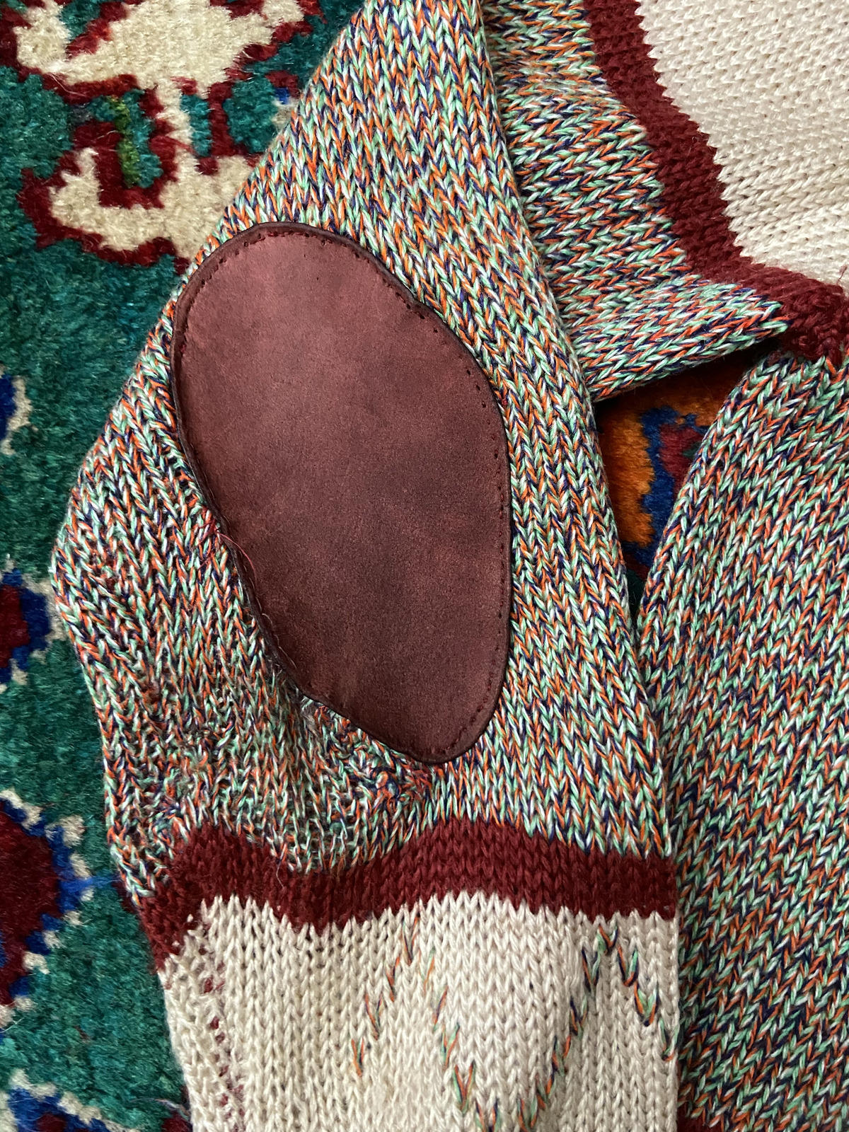 Vintage 1970s Fair Isle Turtleneck Jumper