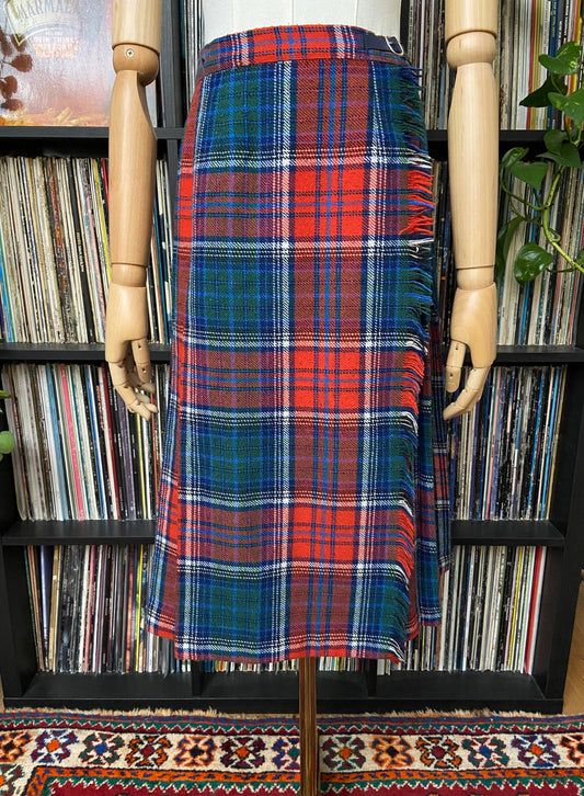 Vintage 1970s Galeries Lafayette Kilt Skirt