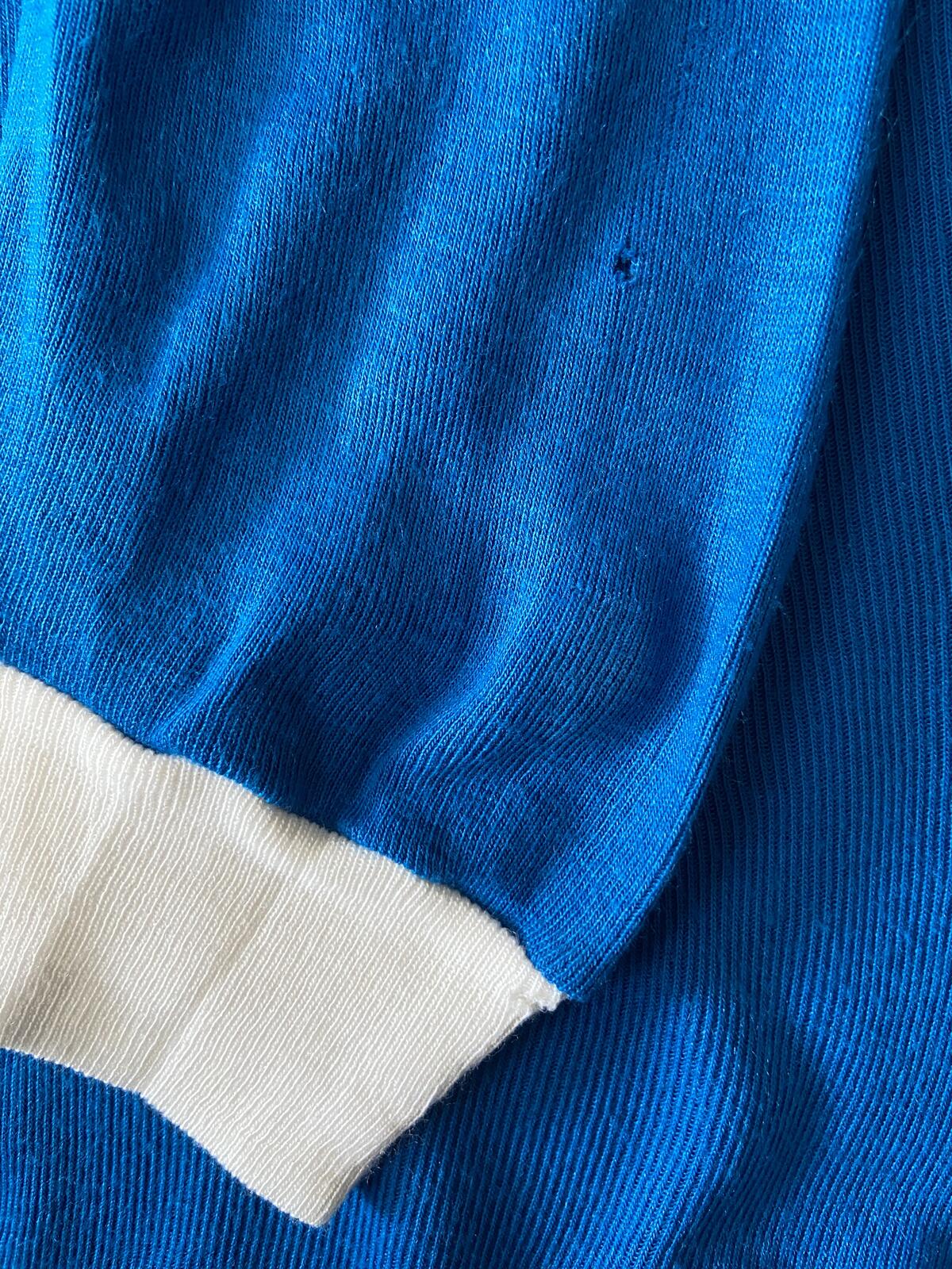 Vintage 1980s Blue Italian Football Jersey