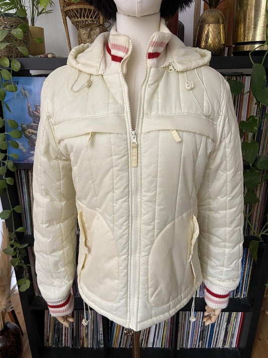 Vintage 90s Fishbone Cream Sports Jacket