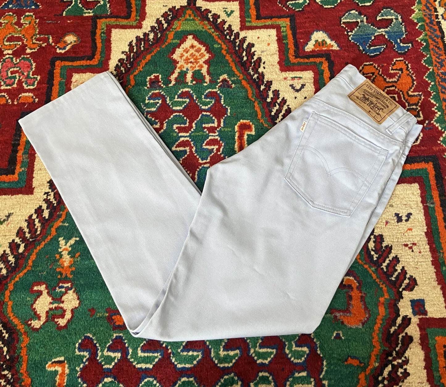 Vintage 1980s Pale Blue 401 Levi's Jeans W30