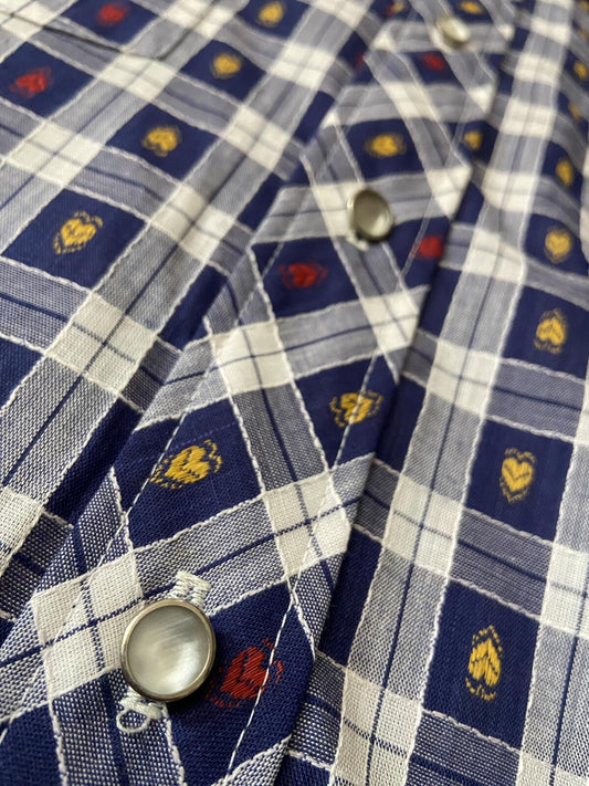 Vintage 1970s Deadstock Woven Pattern Western Shirt