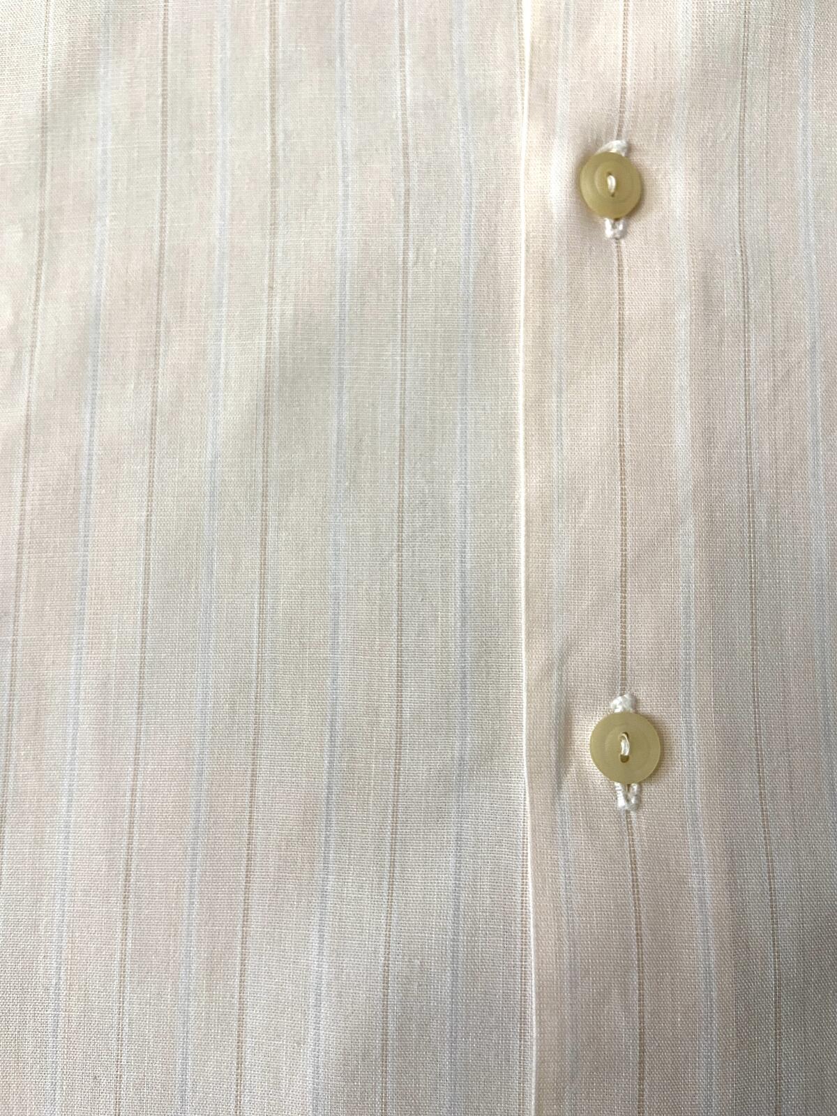 Vintage 1970s Cream Dagger Collar Shirt