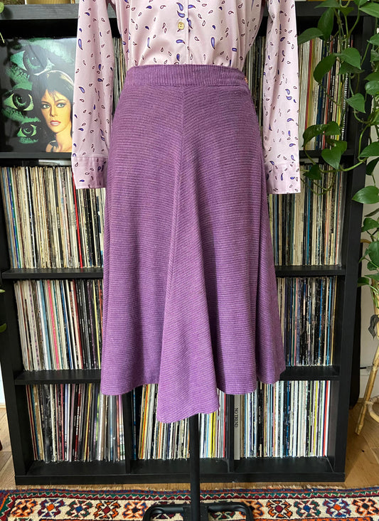 Vintage 1970s Purple Knit Skirt