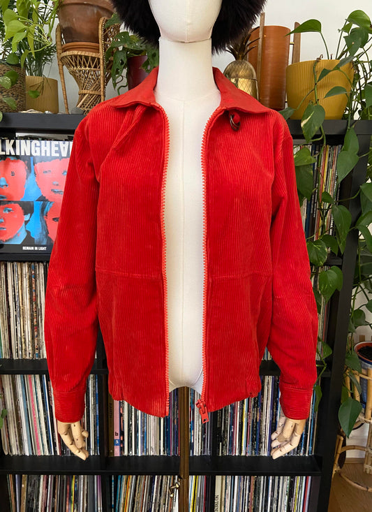 Vintage 1970s Red Corduroy Jacket