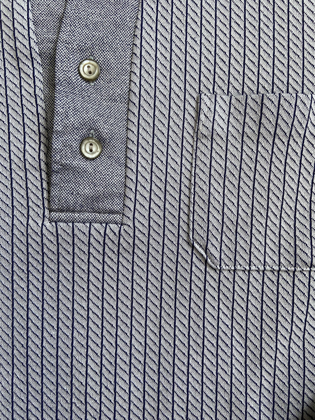 Vintage 1970s Japanese Woven Pattern Jersey Top