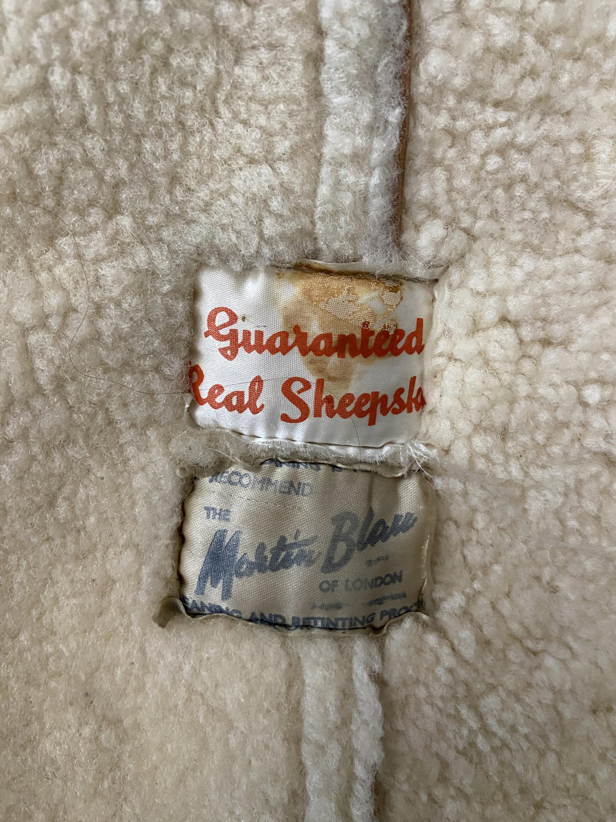 Vintage 1970s Tan Sheepskin Coat