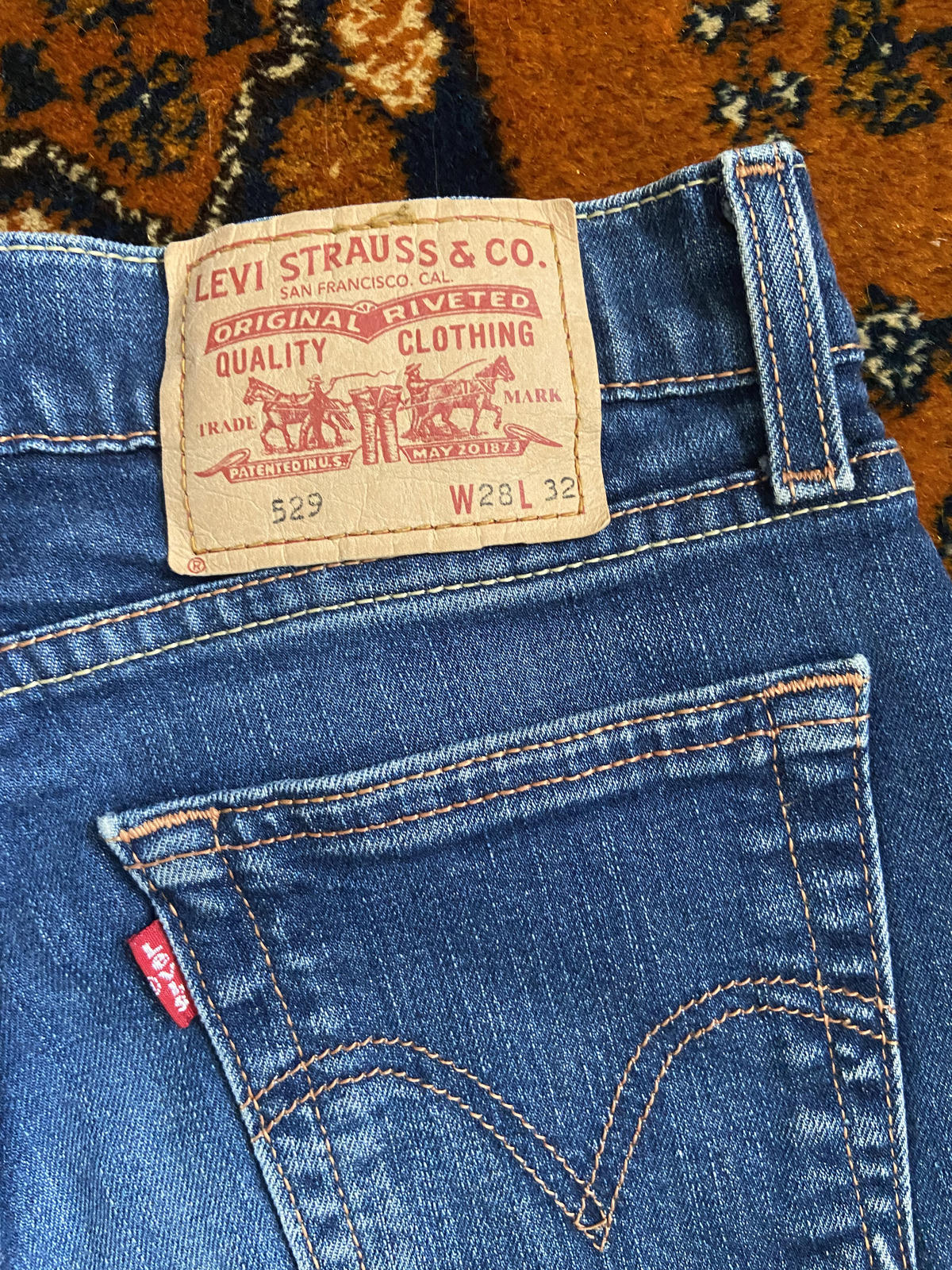Vintage Levis 529 Curvy Bootcut Jeans W28