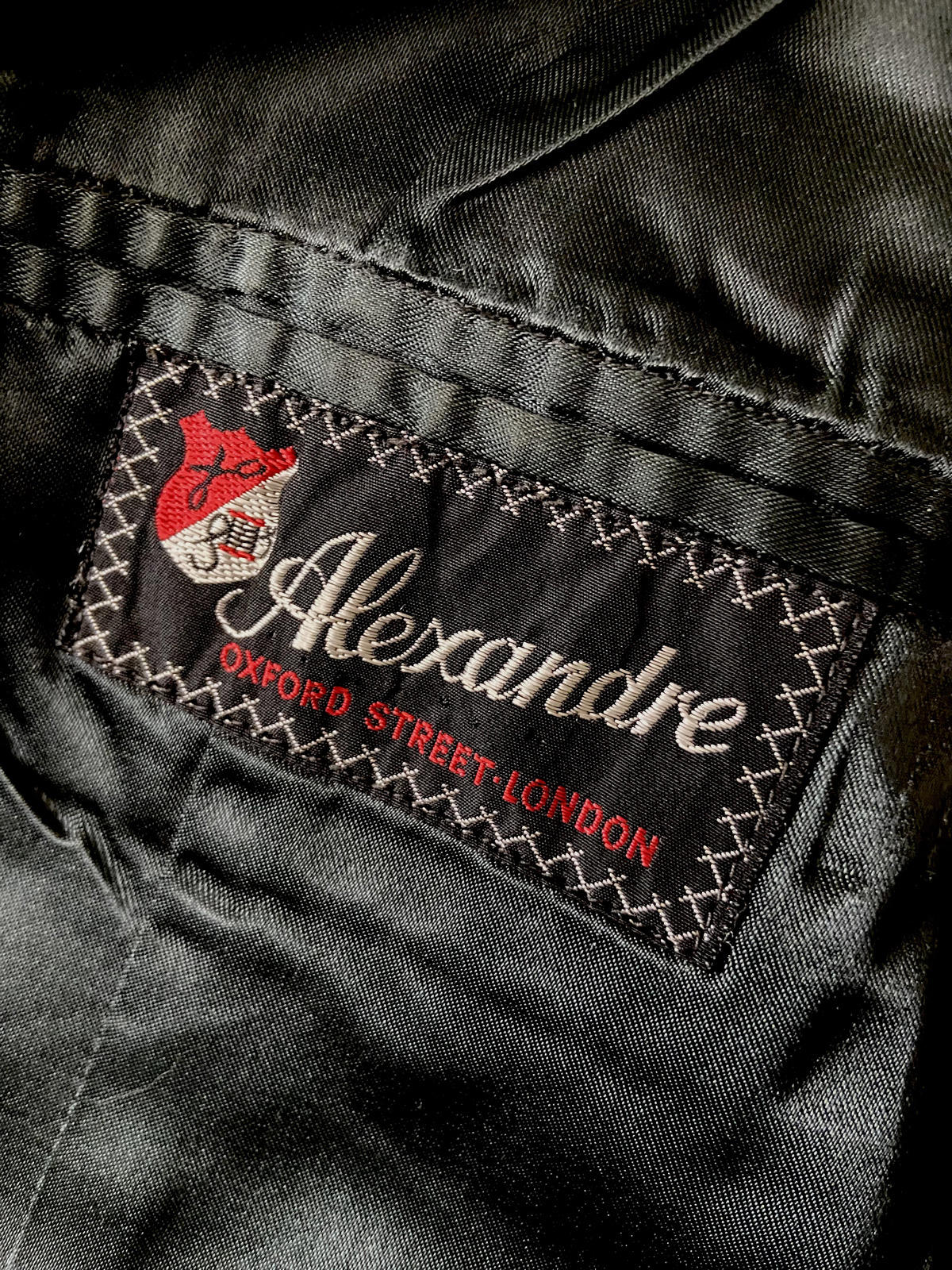 Vintage 1960s Alexandre Black Men's Formal Jacket