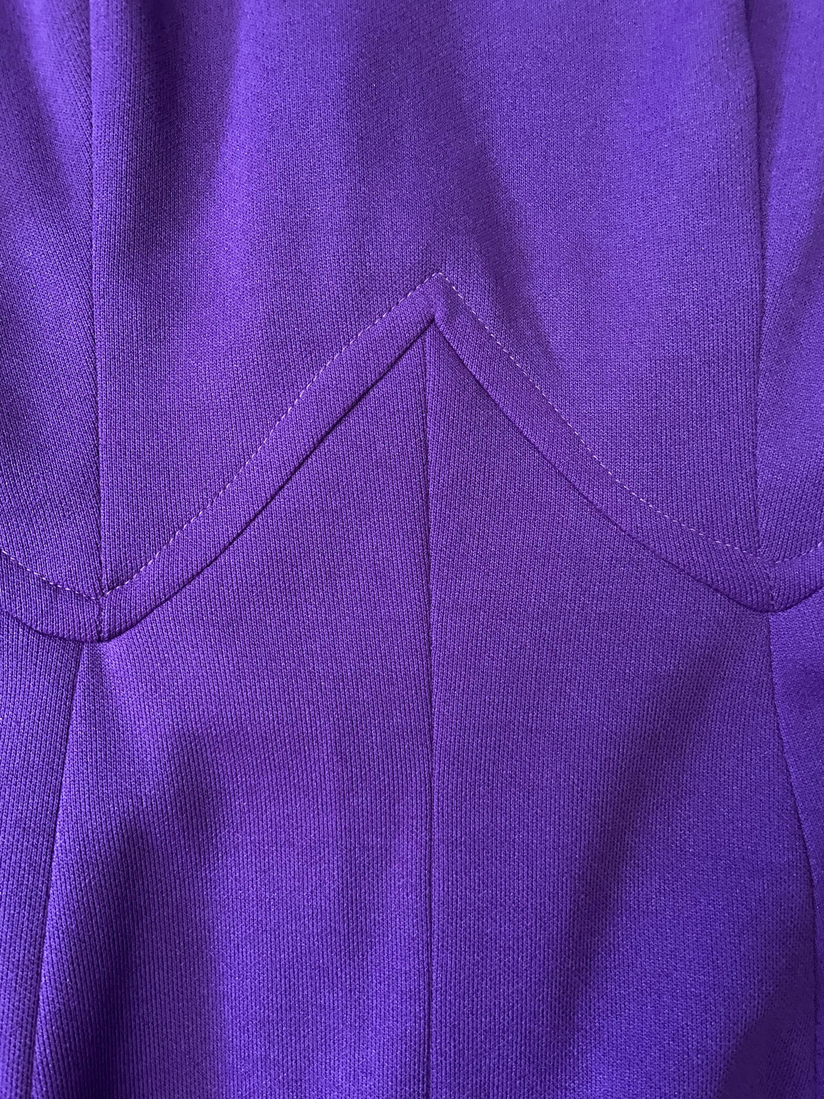 Vintage 1970s Purple Panel Maxi Dress