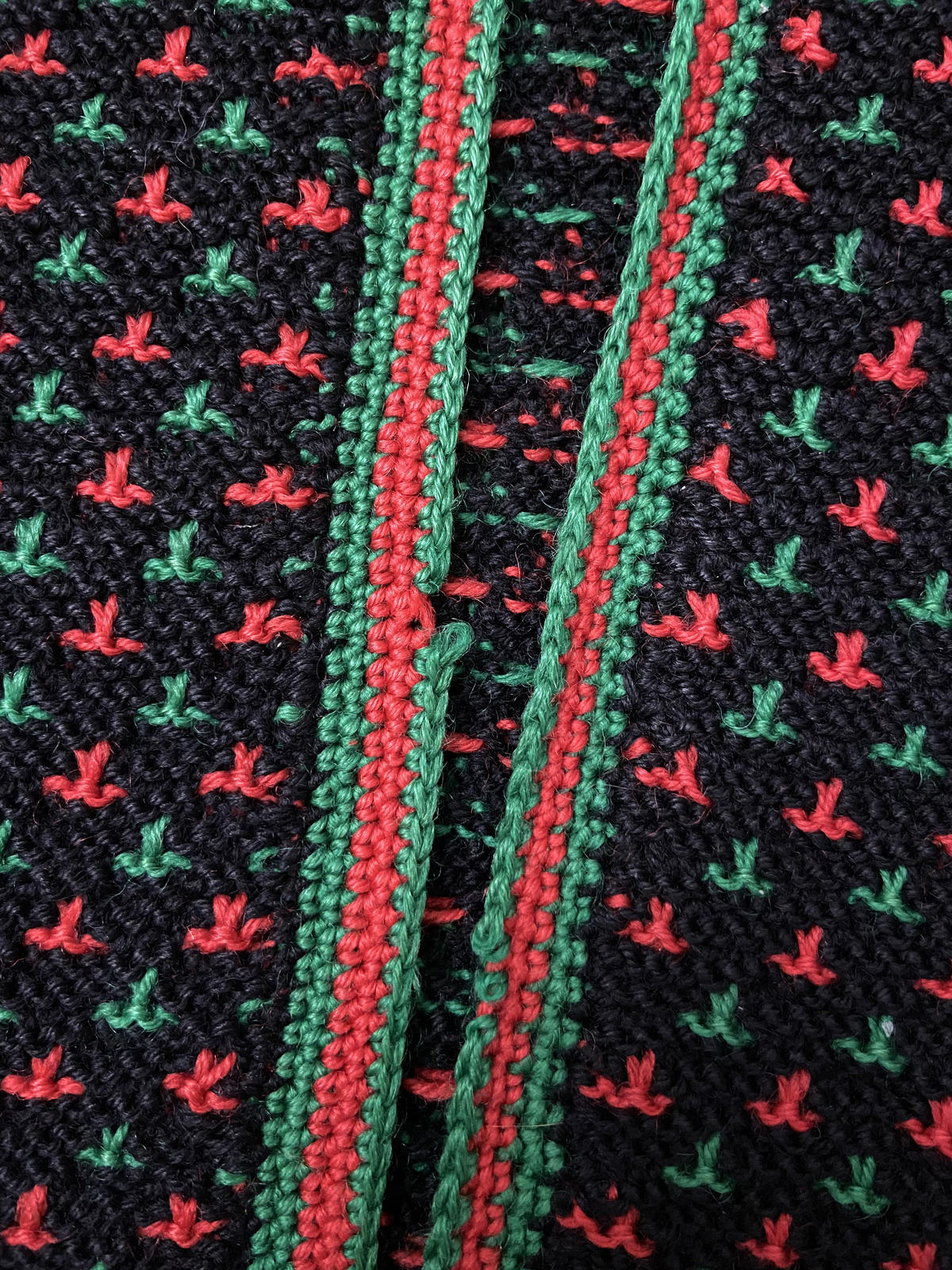 Vintage 1980s Black Tyrolean Cardigan