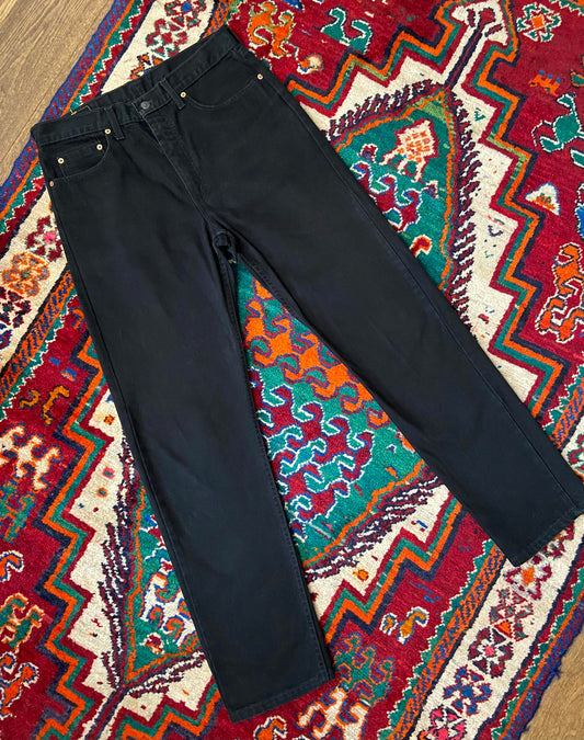 Vintage Levi's Black 615 Orange Tab Jeans W35