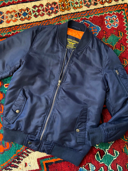 Vintage 2000s Navy MA1 Bomber Jacket