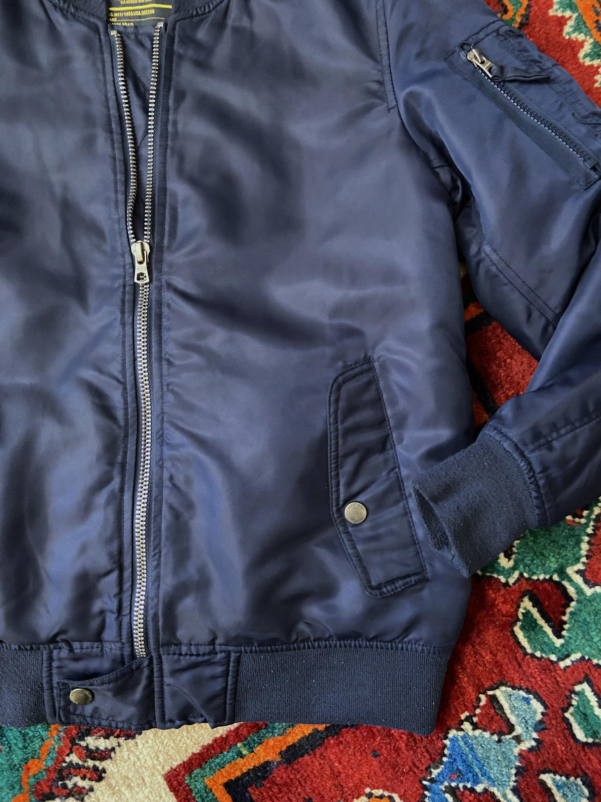 Vintage 2000s Navy MA1 Bomber Jacket