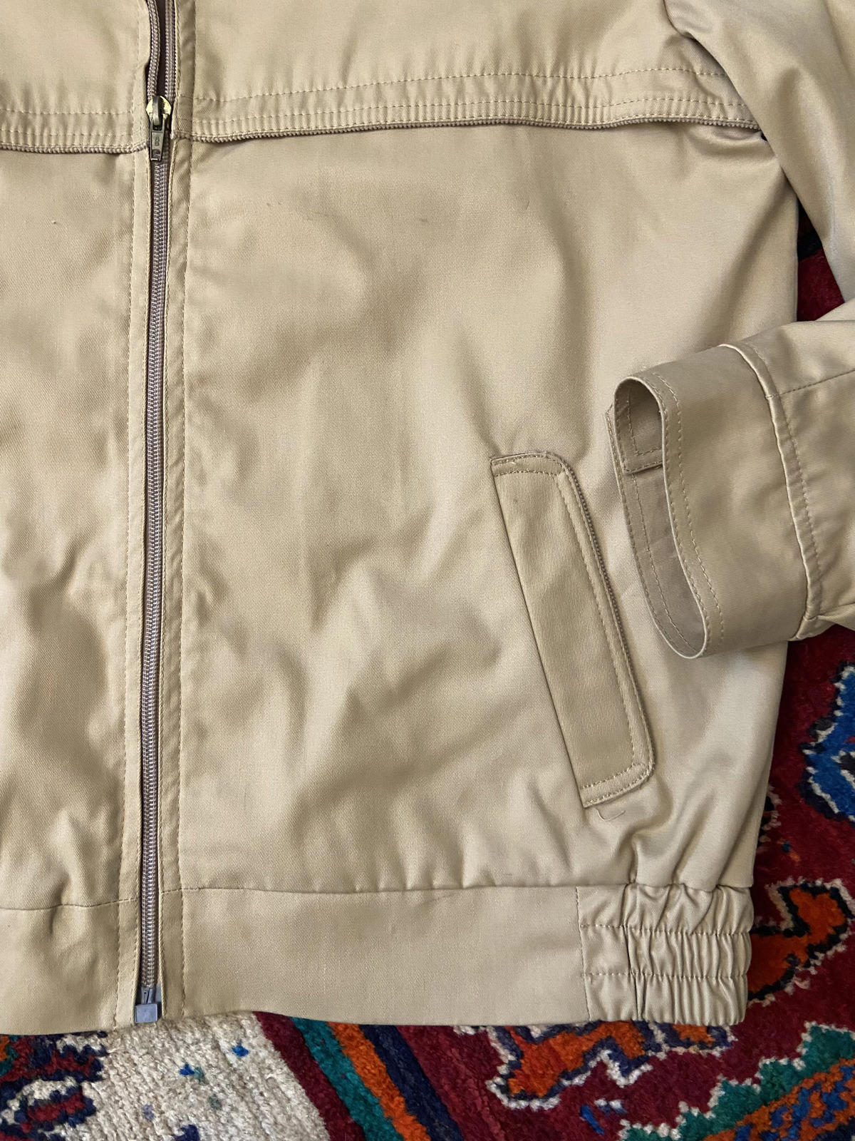 Vintage 1970s Beige Italian Sports Jacket