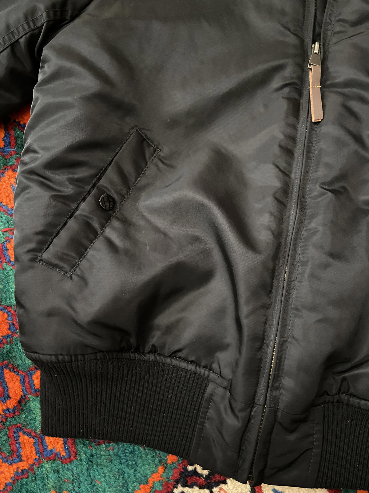 Vintage Black MA2 Bomber Jacket