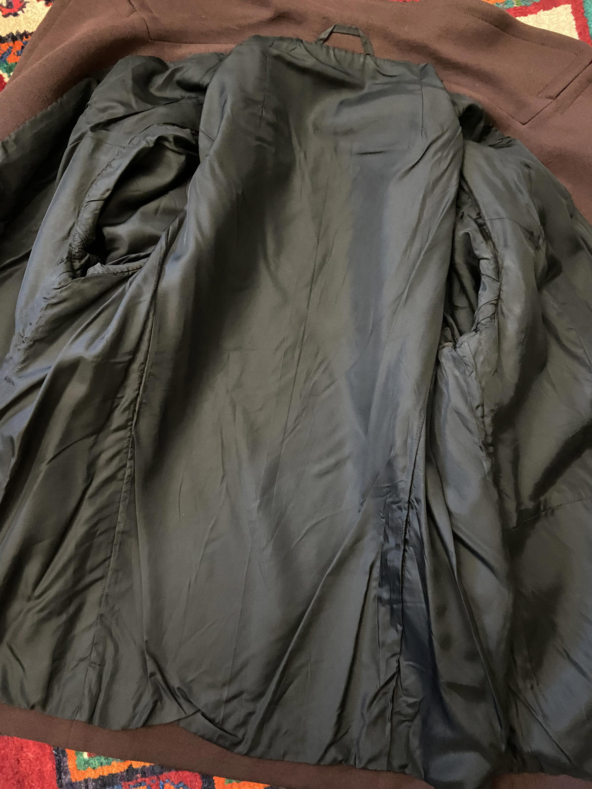 Vintage 1970s Brown Double Breasted Coat