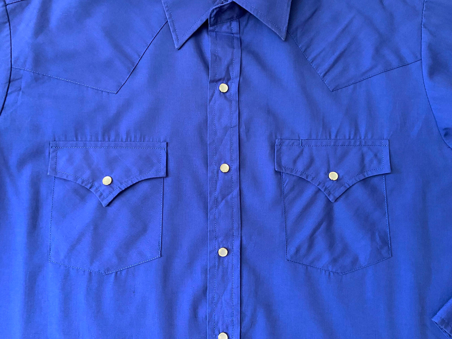 Vintage Royal Blue Ely Western Shirt