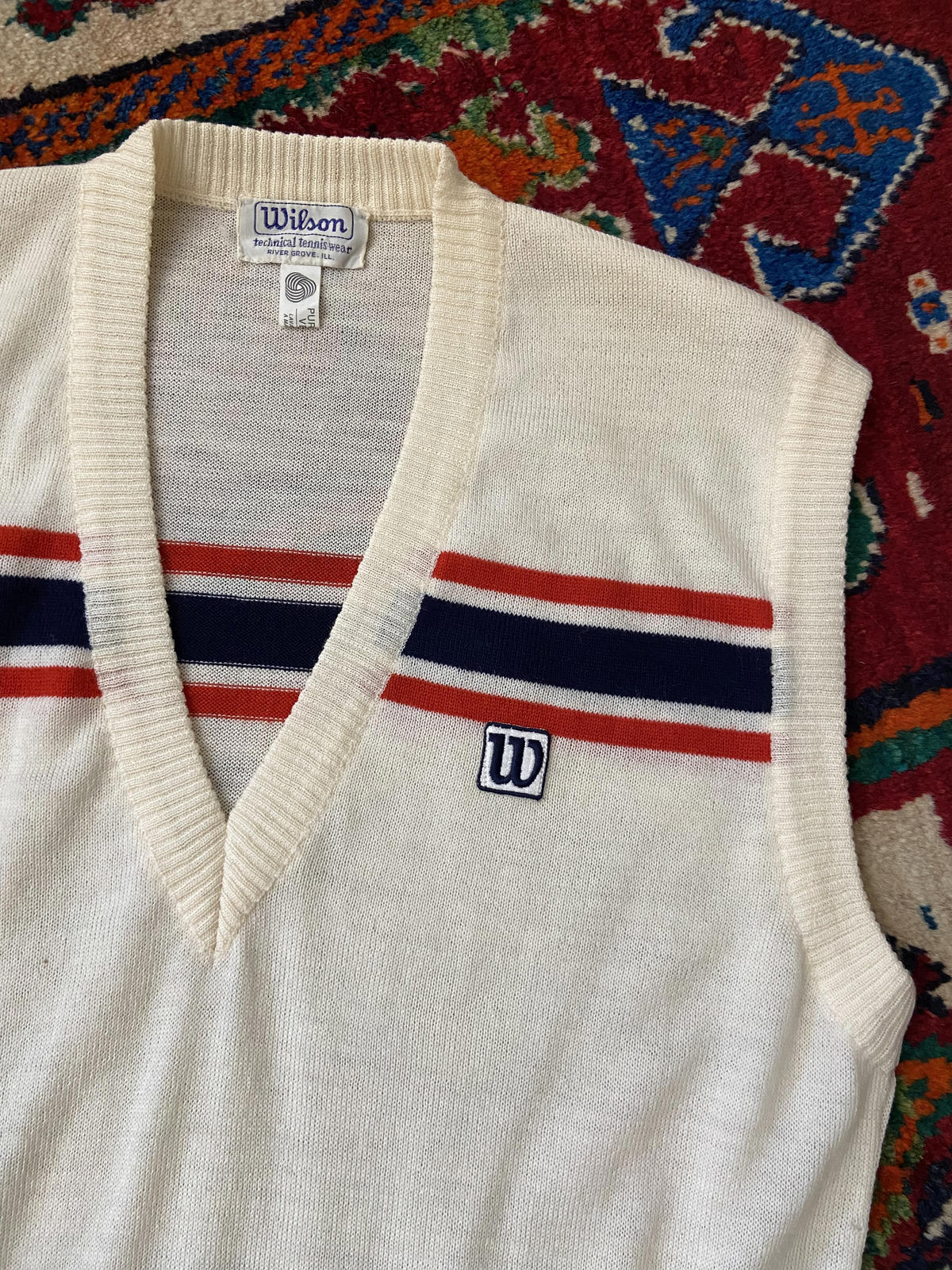 Vintage 1980s Wilson Knitted Tennis Vest