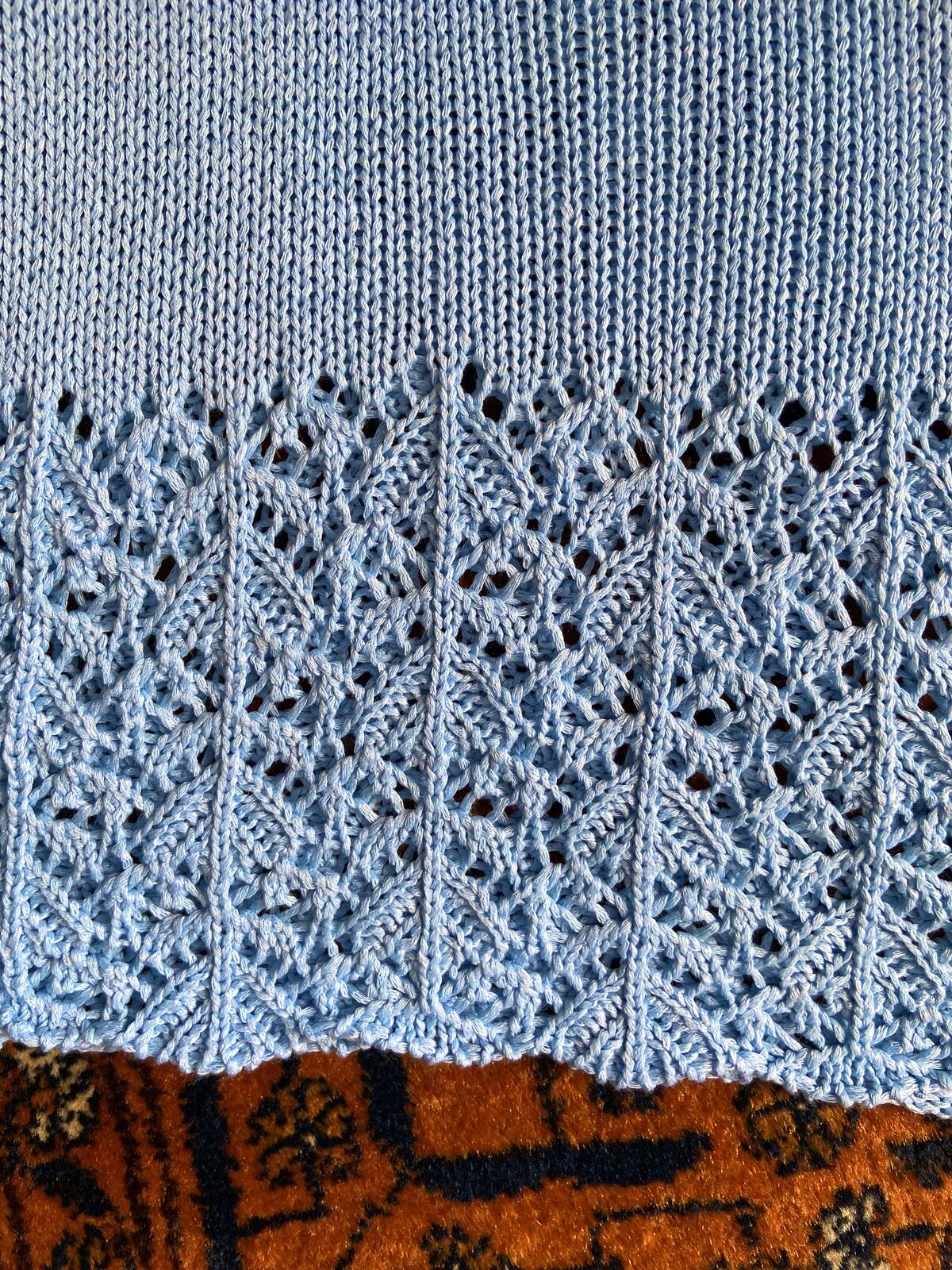 Vintage Pale Blue Knitted Vest