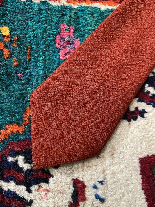 Vintage 1960s Terracotta Tie