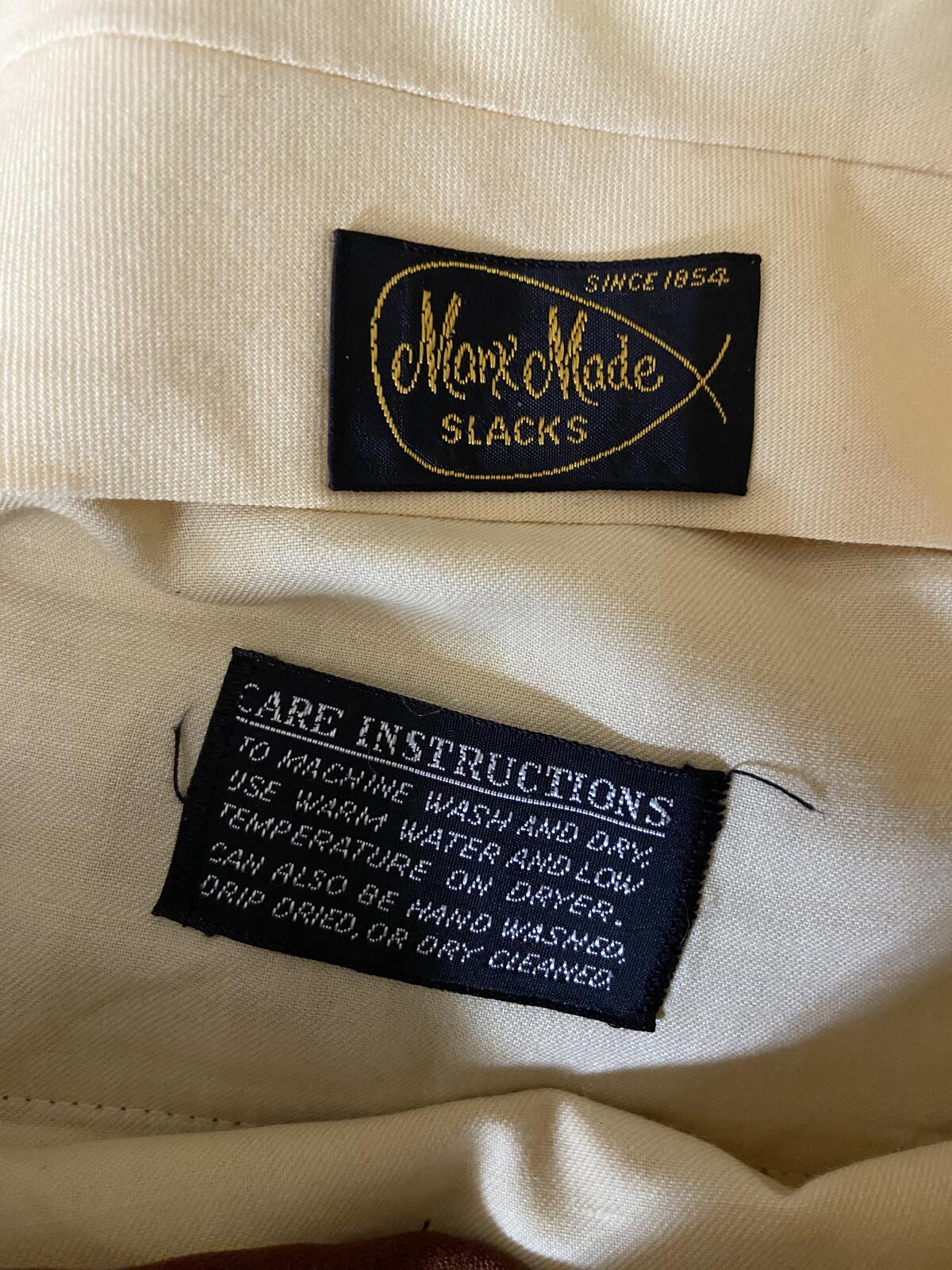 Vintage Mark Made Slacks 1970s Flared Trousers W32 / L32.5