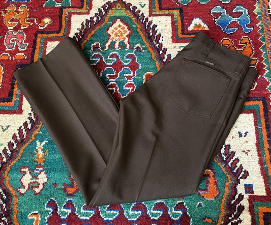 Brown Wrangler Wrancher Trousers W34 / L30
