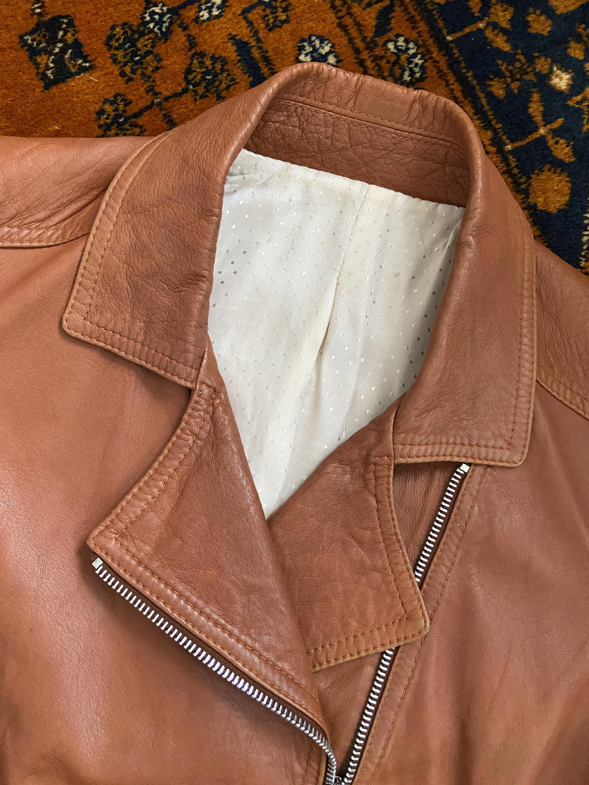 Vintage 90s Buttersoft Brown Biker Jacket