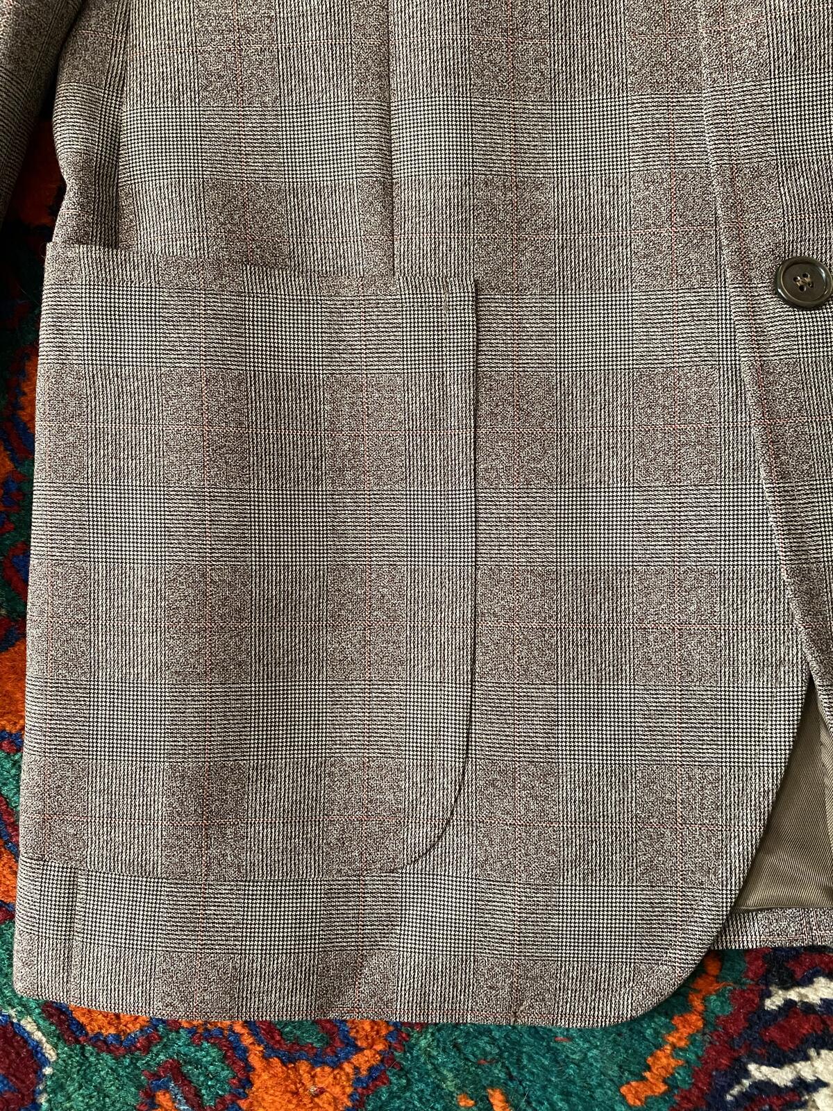 Vintage 1970s Italian Prince Of Wales Blazer Jacket