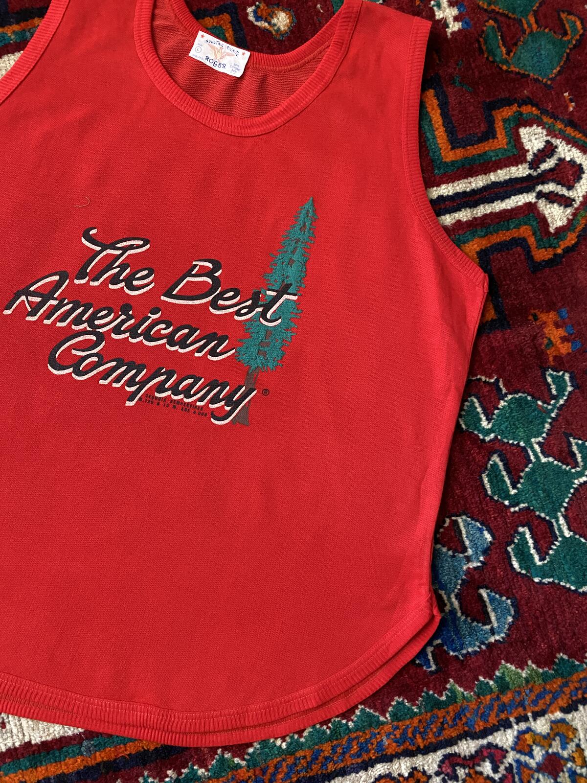 Vintage 1980s XL Red Best American Company Vest