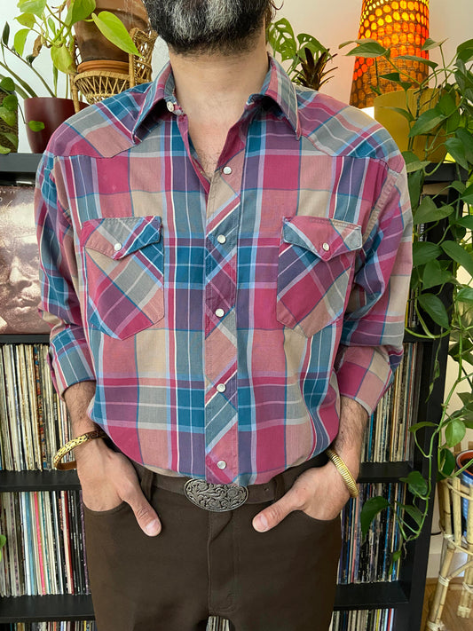 Vintage XL 90s Wrangler Western Shirt