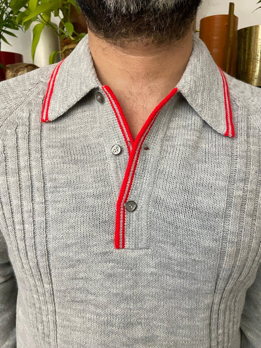 Vintage 1970s Italian Collared Jumper