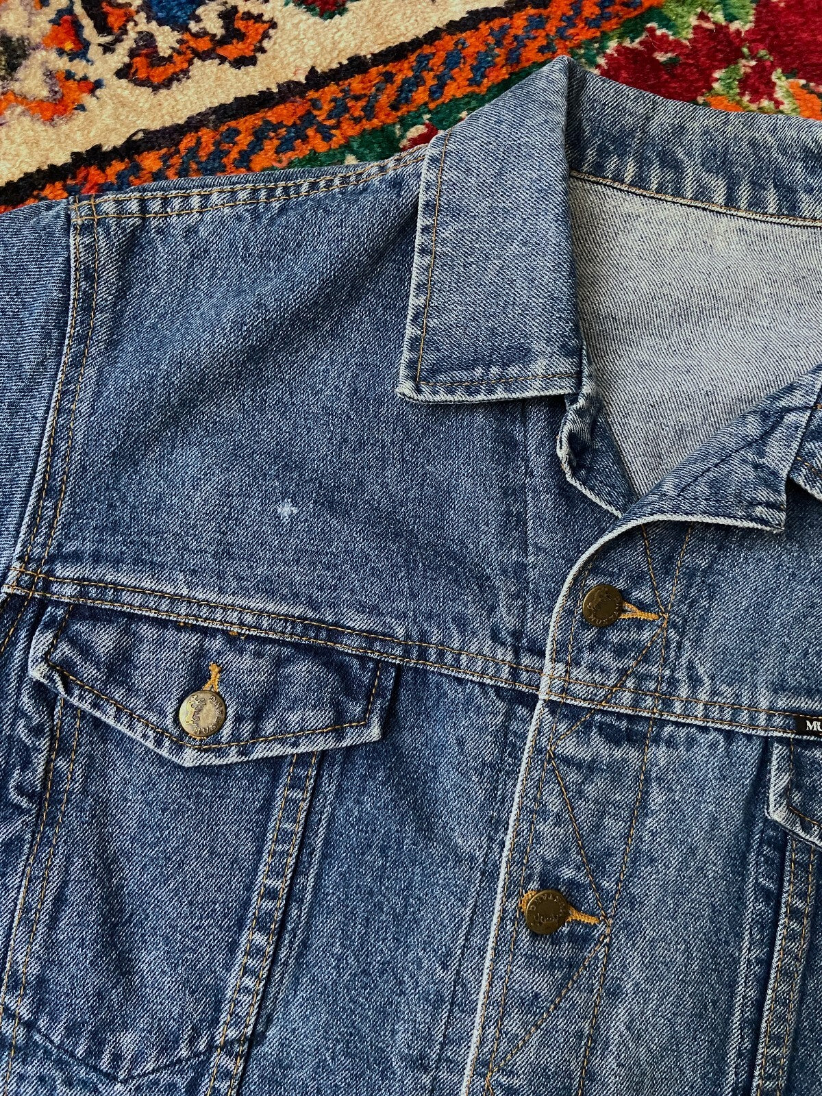 Vintage 1980s Mustang Denim Jacket
