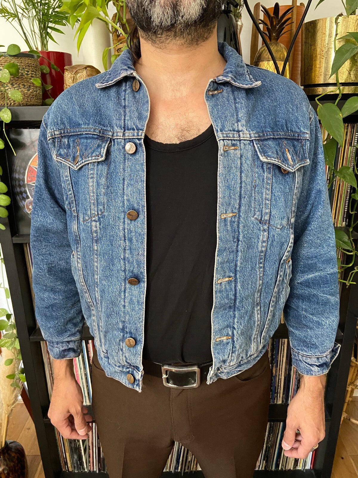 Vintage 90s Mr Wrangler Padded Denim Jacket