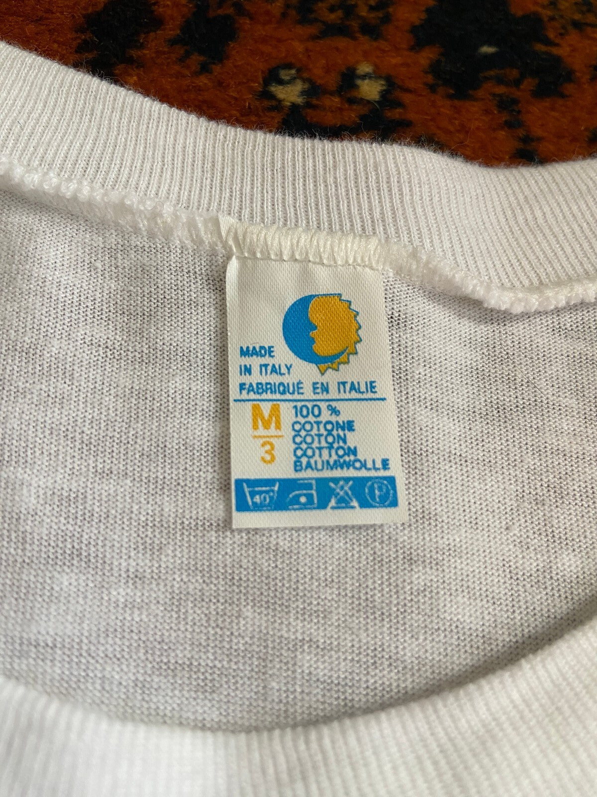 Vintage 1980s Hotel Coton Pizzeria Print Souvenir T-Shirt