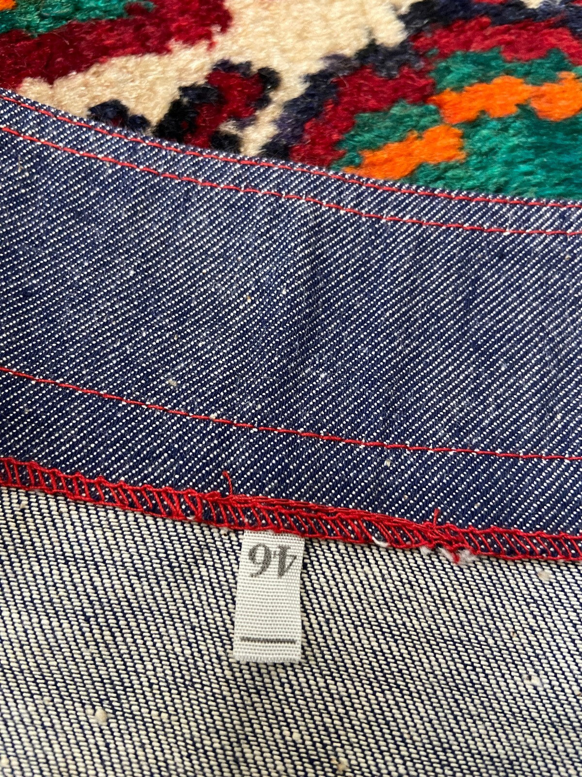 Vintage 1970s Denim A-Line Skirt