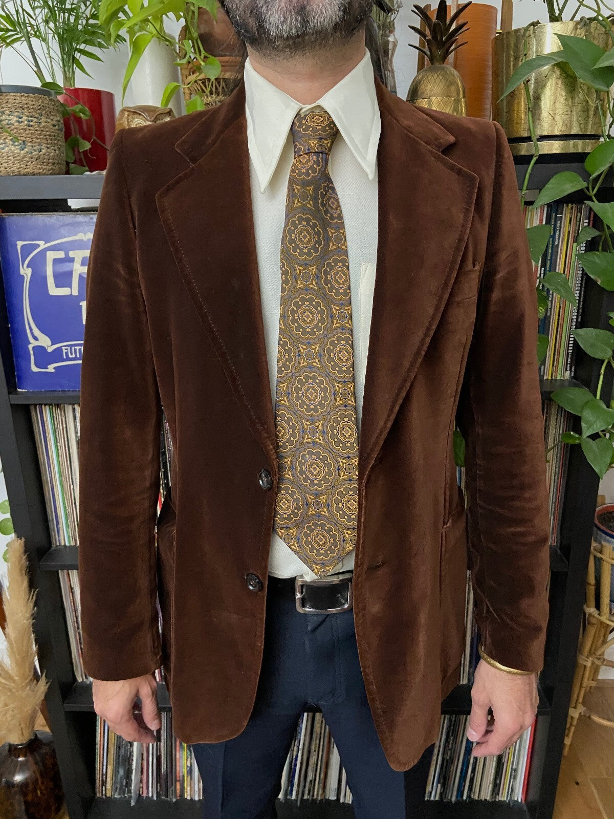 Vintage 1960s St Michael Woven Pattern Tie