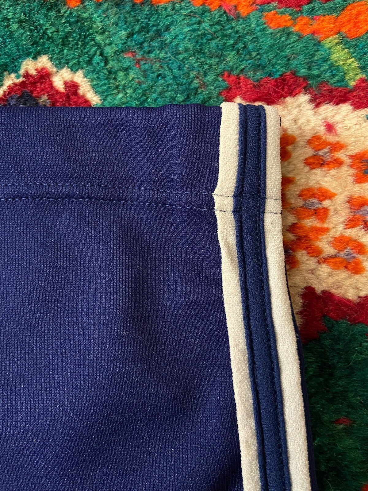 Vintage 1970s Navy & White Running Shorts W32-38