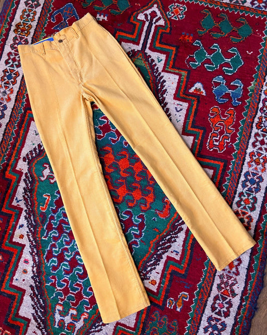 Vintage 1970s Mustard Wrangler Bluebell Corduroy Jeans W29